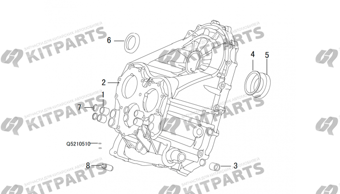 КОРПУС ТРАНСМИССИИ И В СБОРЕ Haval H6