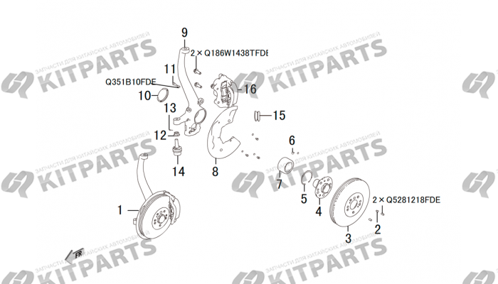 Поворотный кулак 4х4 Haval H8