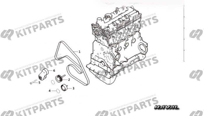 Ремень генератора Haval Wingle 7