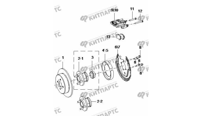 Тормоз задний BYD