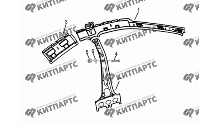 Стойки панели кузова передние Dong Feng H30 Cross