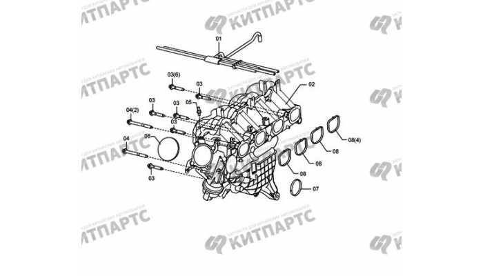 Впускной коллектор FAW Besturn X80