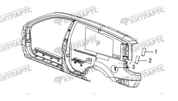 Буфер лючка бензобака Great Wall Hover H3 New