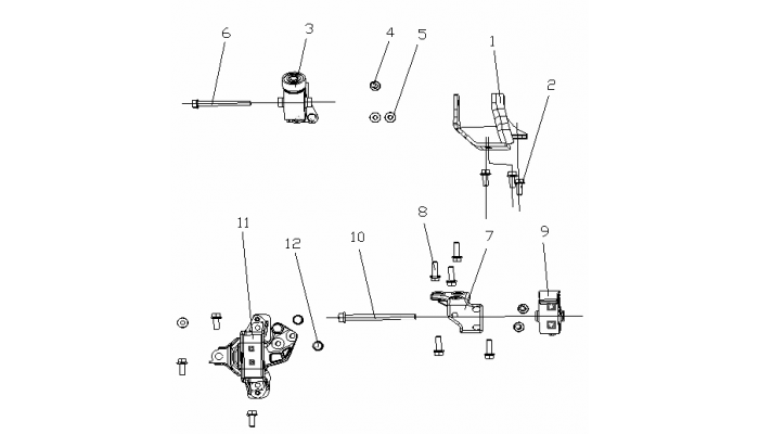 Подушки двигателя (MT) Geely MK