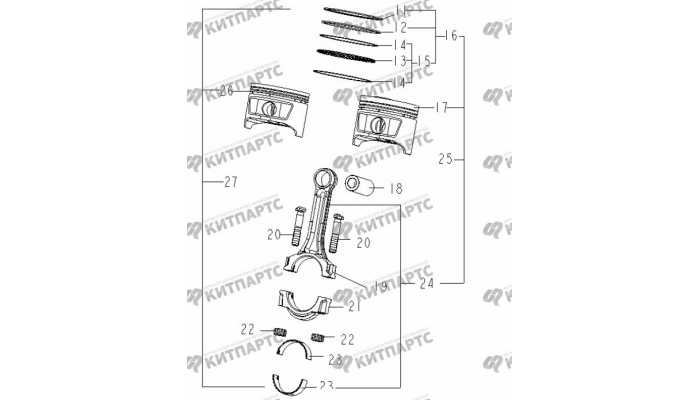 Поршень Geely